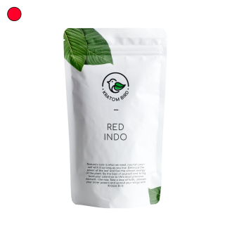 Confezione per Red Indo Kratom di Kratom Bird.